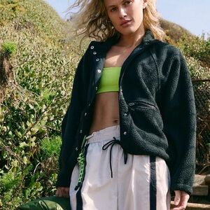 Free People FP Movement Hit the Slopes Fleece Jacket New!